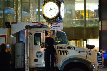 Protesters target Trump buildings in massive street rallies