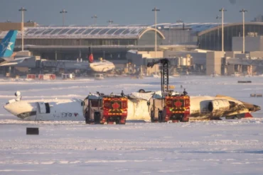 Passenger on flipped Delta jet recalls being upside down and ‘hanging from our seatbelts