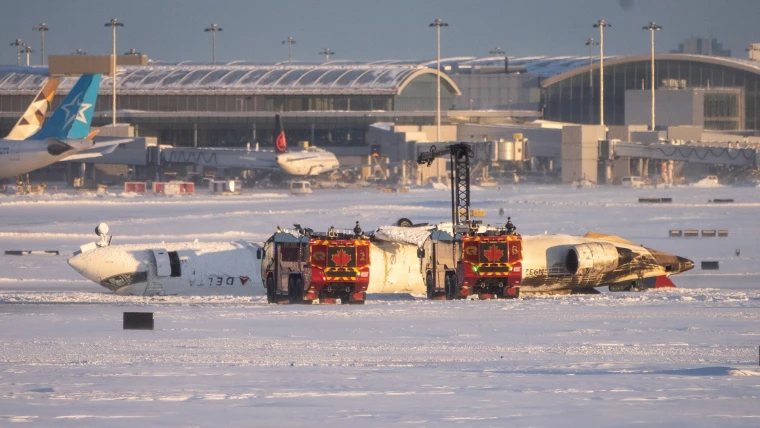 Passenger on flipped Delta jet recalls being upside down and ‘hanging from our seatbelts